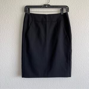 Strenesse Womens Black Career Pencil Skirt